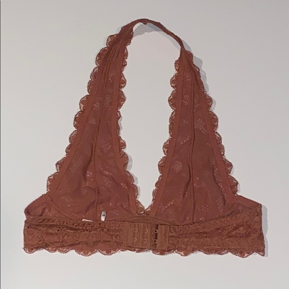 Woman's FP Rust Orange Lace Halter Bralette XS - Picture 5 of 12